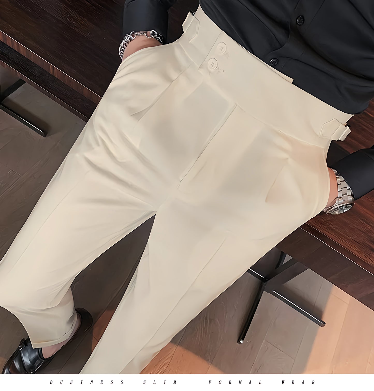 Gurkha Formal Pant in Off White