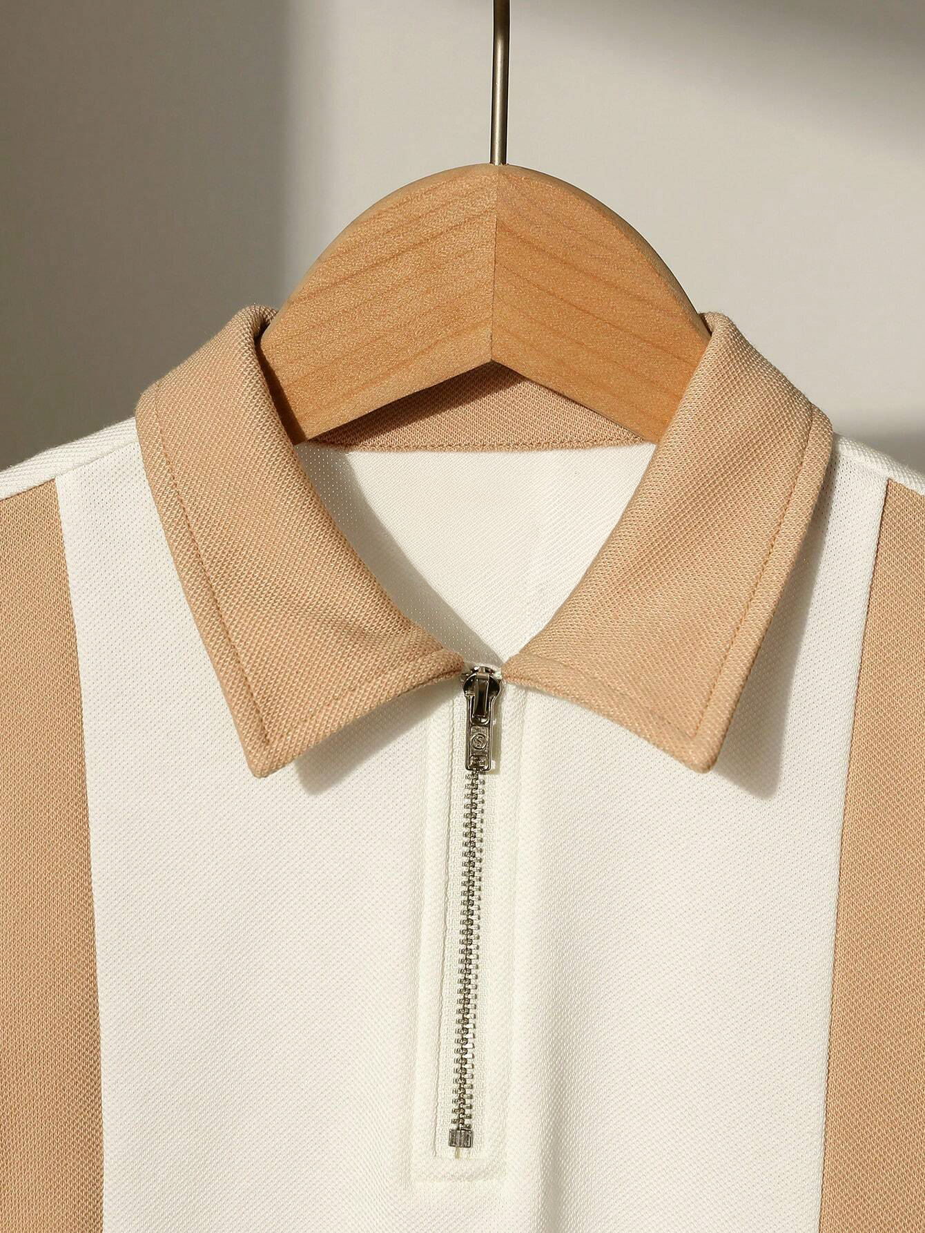 Premium Contrast Polo in White