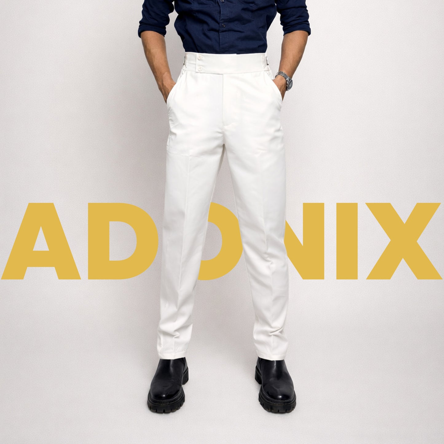 Gurkha Formal Pant in White