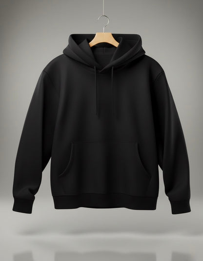Solid Black Hoodie
