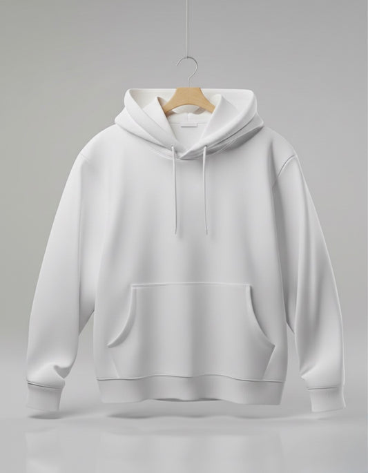 Solid White Hoodie