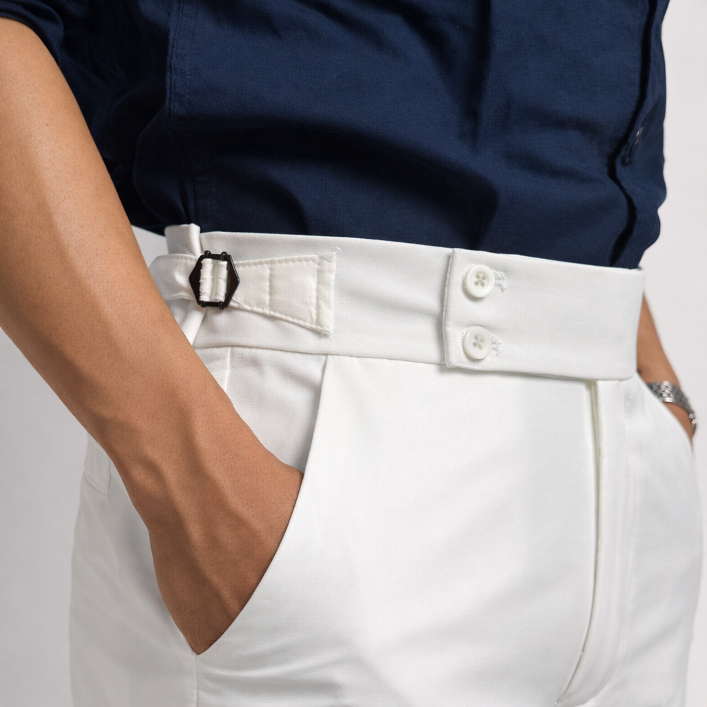 Gurkha Formal Pant in White