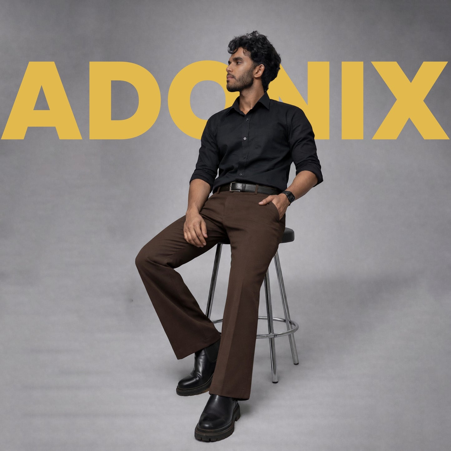 Men’s Bootcut Pant – Brown